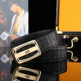 Hermès Роскошный мужской ремень из натуральной кожи Изготовлен из