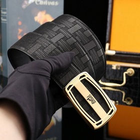 Hermès Роскошный мужской ремень из натуральной кожи Изготовлен из