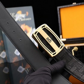 Hermès Роскошный мужской ремень из натуральной кожи Изготовлен из