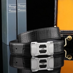 Hermès Роскошный мужской ремень из натуральной кожи Ремень из нат