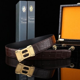 Hermès Роскошный мужской ремень из натуральной кожи Ремень из нат