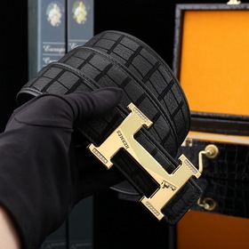 Hermès Роскошный мужской ремень из натуральной кожи Ремень изгото