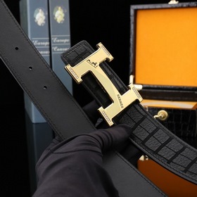 Hermès Роскошный мужской ремень из натуральной кожи Ремень изгото