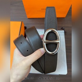 Hermes-32MM ремень, импортный кожаный ремень eosom из телячьей ко