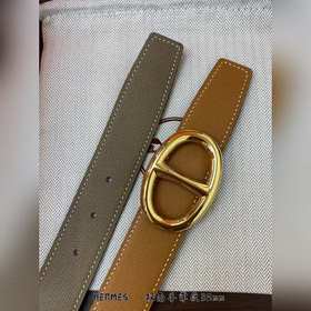 Hermes-32MM ремень, импортный кожаный ремень eosom из телячьей ко