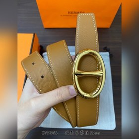 Hermes-32MM ремень, импортный кожаный ремень eosom из телячьей ко