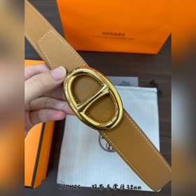 Hermes-32MM ремень, импортный кожаный ремень eosom из телячьей ко