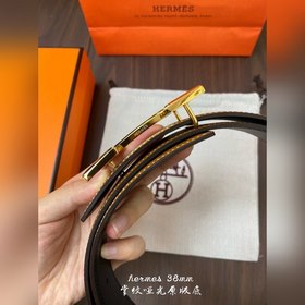 Hermes-38MM ремень, импортный кожаный ремень Eosom, двухсторонняя