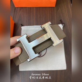 Hermes-38MM ремень, импортный кожаный ремень Eosom, двухсторонняя