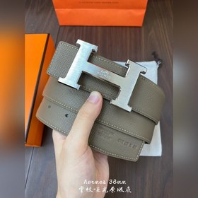 Hermes-38MM ремень, импортный кожаный ремень Eosom, двухсторонняя
