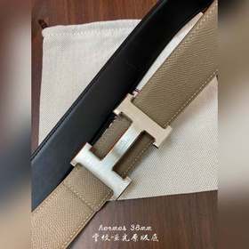 Hermes-38MM ремень, импортный кожаный ремень Eosom, двухсторонняя