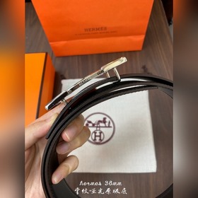 Hermes-38MM ремень, импортный кожаный ремень Eosom, двухсторонняя