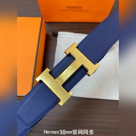 Hermes-38MM ремень, импортный кожаный ремень Eosom, двухсторонняя