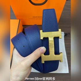 Hermes-38MM ремень, импортный кожаный ремень Eosom, двухсторонняя