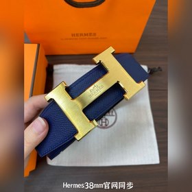 Hermes-38MM ремень, импортный кожаный ремень Eosom, двухсторонняя