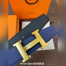 Hermes-38MM ремень, импортный кожаный ремень Eosom, двухсторонняя