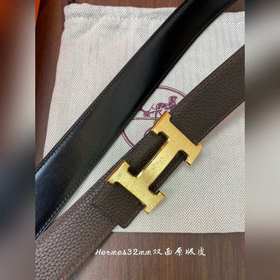 Hermes-H BELT BUCKLE & REVERSIBLE LEATHER STRAo Ремень Импор