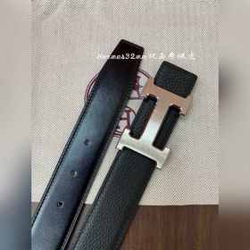 Hermes-H BELT BUCKLE &amp; REVERSIBLE LEATHER STRAo Ремень Импор