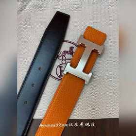 Hermes-H BELT BUCKLE &amp; REVERSIBLE LEATHER STRAo Ремень Импор