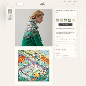 HERMES пляжный платок 90, шелковый платок, 100% шелк с косой текс
