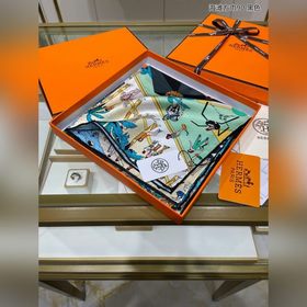 HERMES Пляжный платок 90% шелк 100% шелк с косой текстурой Нова