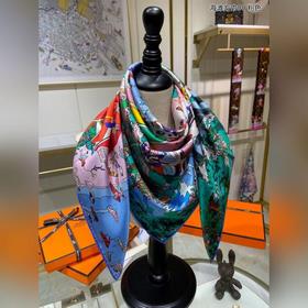 HERMES Пляжный платок 90% шелк 100% шелк с косой текстурой Нова