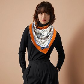 HERMES Велосипед 90 Шелковый платок 100% шелк с косой текстурой