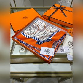 HERMES Велосипед 90 Шелковый платок 100% шелк с косой текстурой