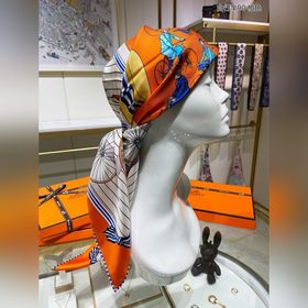 HERMES Велосипед 90 Шелковый платок 100% шелк с косой текстурой