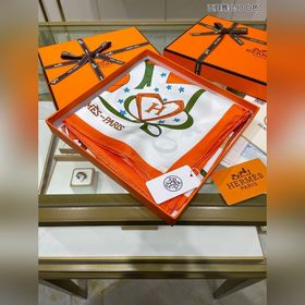 HERMES Маска для бала 90 Шелковый платок 100% шелк с косой тексту