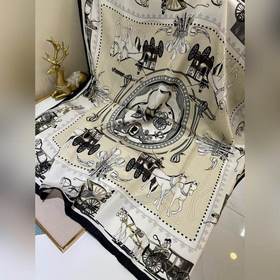 HERMES Высококачественный шелковый платок с узором 100% шелк тут
