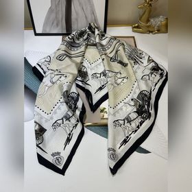 HERMES Высококачественный шелковый платок с узором 100% шелк тут