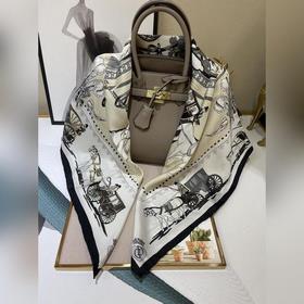 HERMES Высококачественный шелковый платок с узором 100% шелк тут