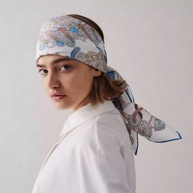 HERMES Высококачественный шелковый платок с узором 100% шелк тут