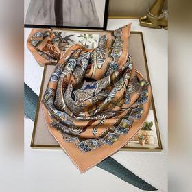 HERMES Высококачественный шелковый платок с узором 100% шелк тут