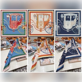 Новый шелковый платок Hermes из высококачественного шелка с диаго