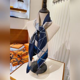 Новый шелковый платок Hermes из высококачественного шелка с диаго