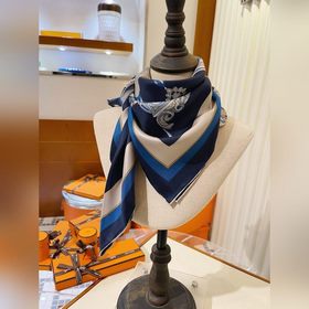 Новый шелковый платок Hermes из высококачественного шелка с диаго