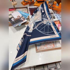 Новый шелковый платок Hermes из высококачественного шелка с диаго