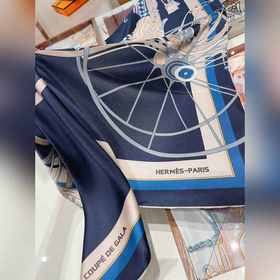 Новый шелковый платок Hermes из высококачественного шелка с диаго