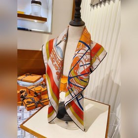 Новый шелковый платок Hermes из высококачественного шелка с диаго