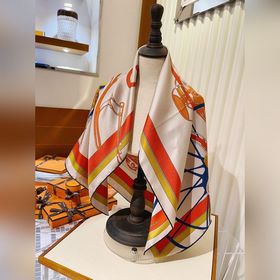 Новый шелковый платок Hermes из высококачественного шелка с диаго