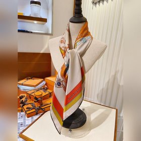 Новый шелковый платок Hermes из высококачественного шелка с диаго