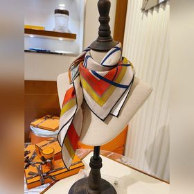 Новый шелковый платок Hermes из высококачественного шелка с диаго