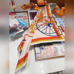 Новый шелковый платок Hermes из высококачественного шелка с диаго