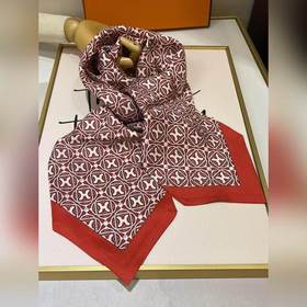 HERMES Логотип H виде большой ленты 100% шелк с косой текстурой