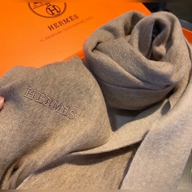 HERMES Двусторонняя шерстяная накидка для деловых мужчин и женщин