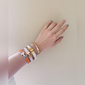 Браслет HERMES H из эмали
