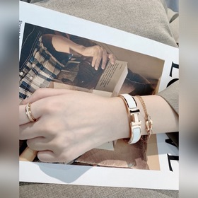 Браслет HERMES H из эмали