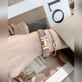 Браслет HERMES H из эмали